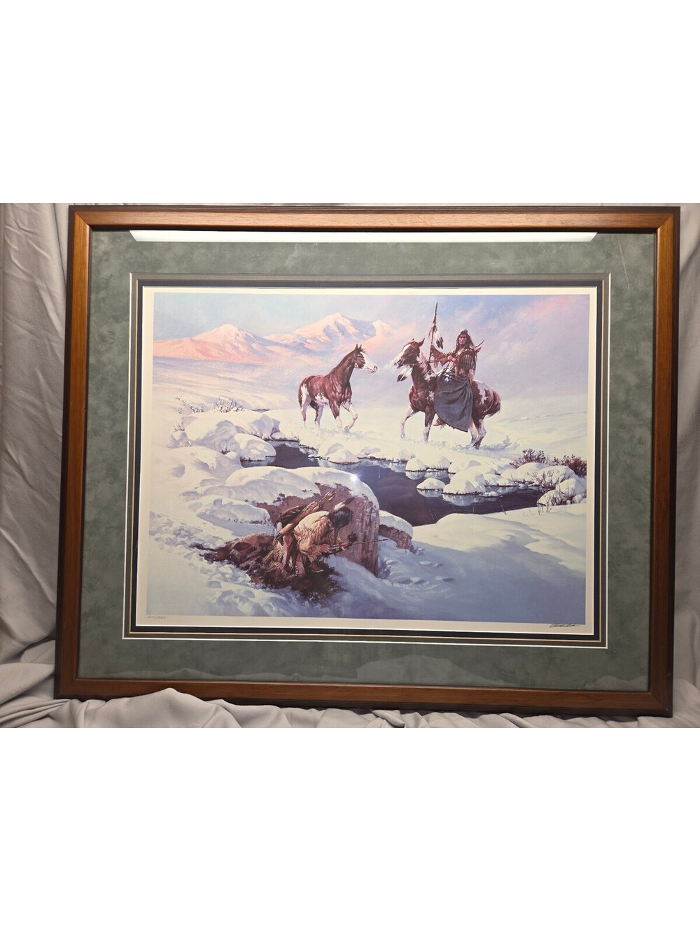 Limited Edition "Fatal Attraction" Chuck Ren Signed Western Themed Framed Print